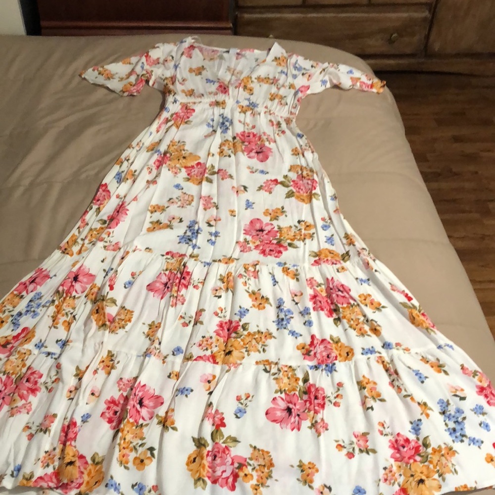 Amisu   Floral Maxi Drees👗